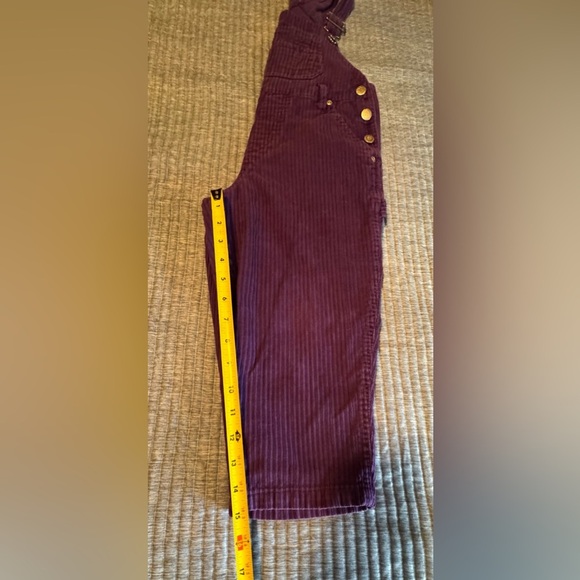 Vintage 1990s Squeeze Jeans Purple Kids One Piece Overalls Size 5 - Picture 11 of 12